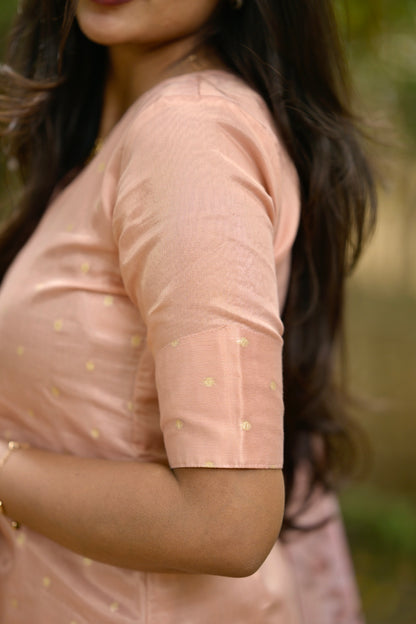 Tissue brocade salwar suit