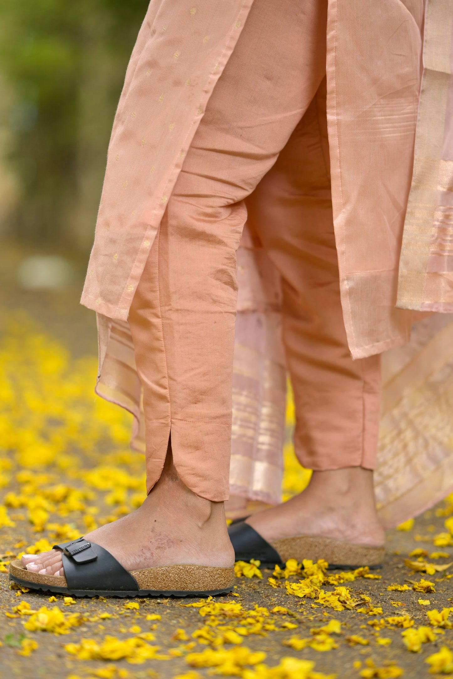 Tissue brocade salwar suit