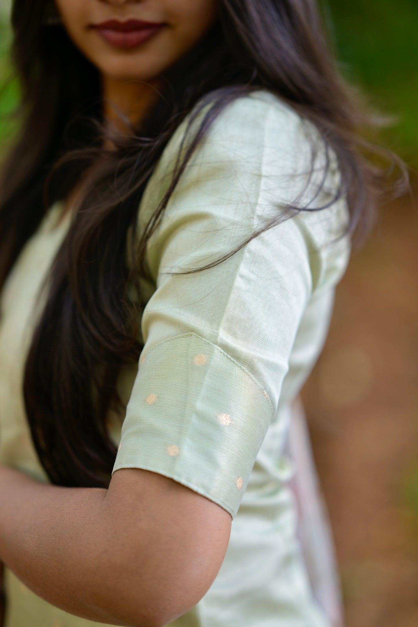 Tissue brocade salwar suit