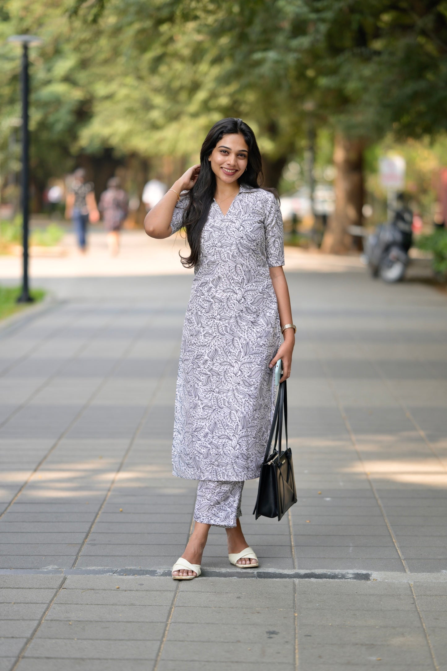 Off white Muslin silk Co-ord