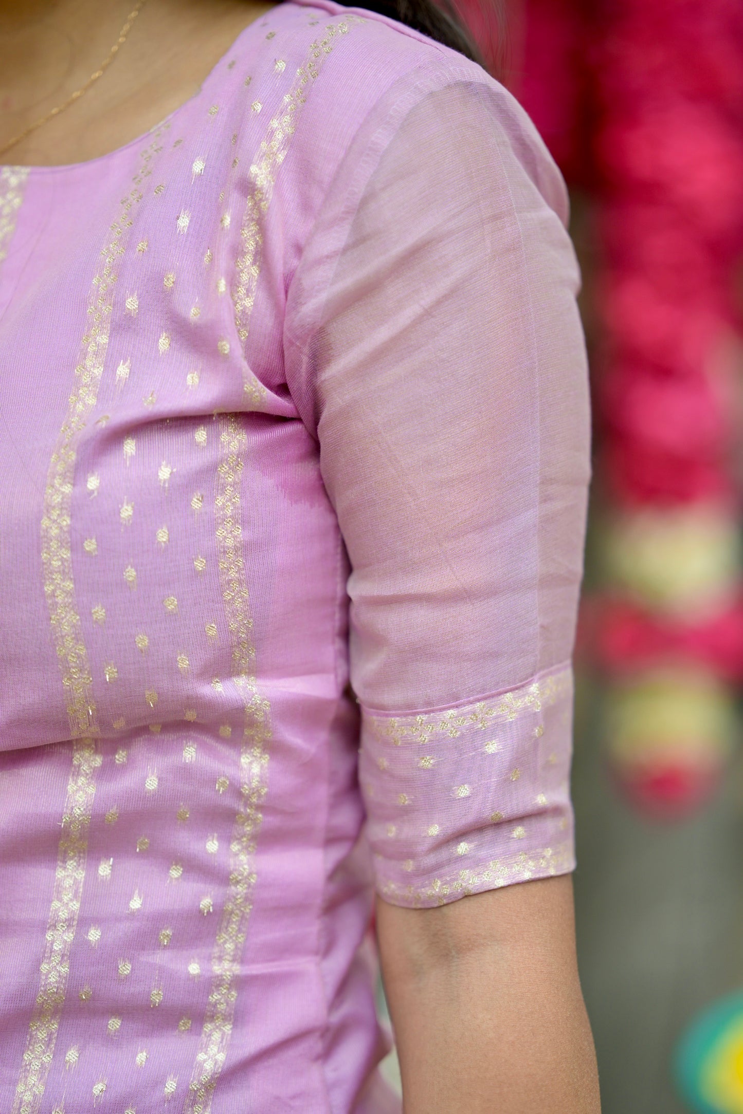 Tissue brocade salwar suit