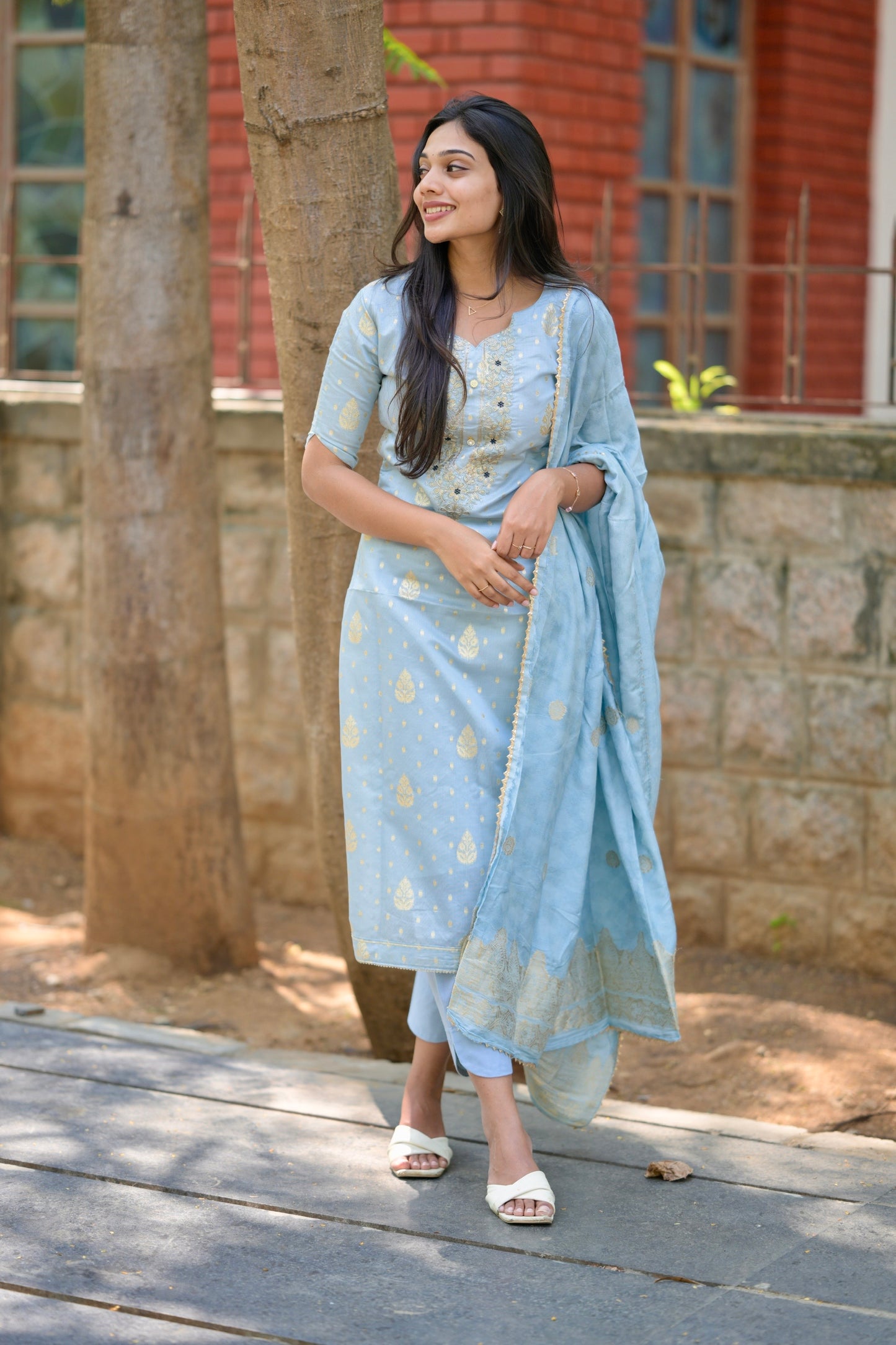 Chanderi Salwar Suit