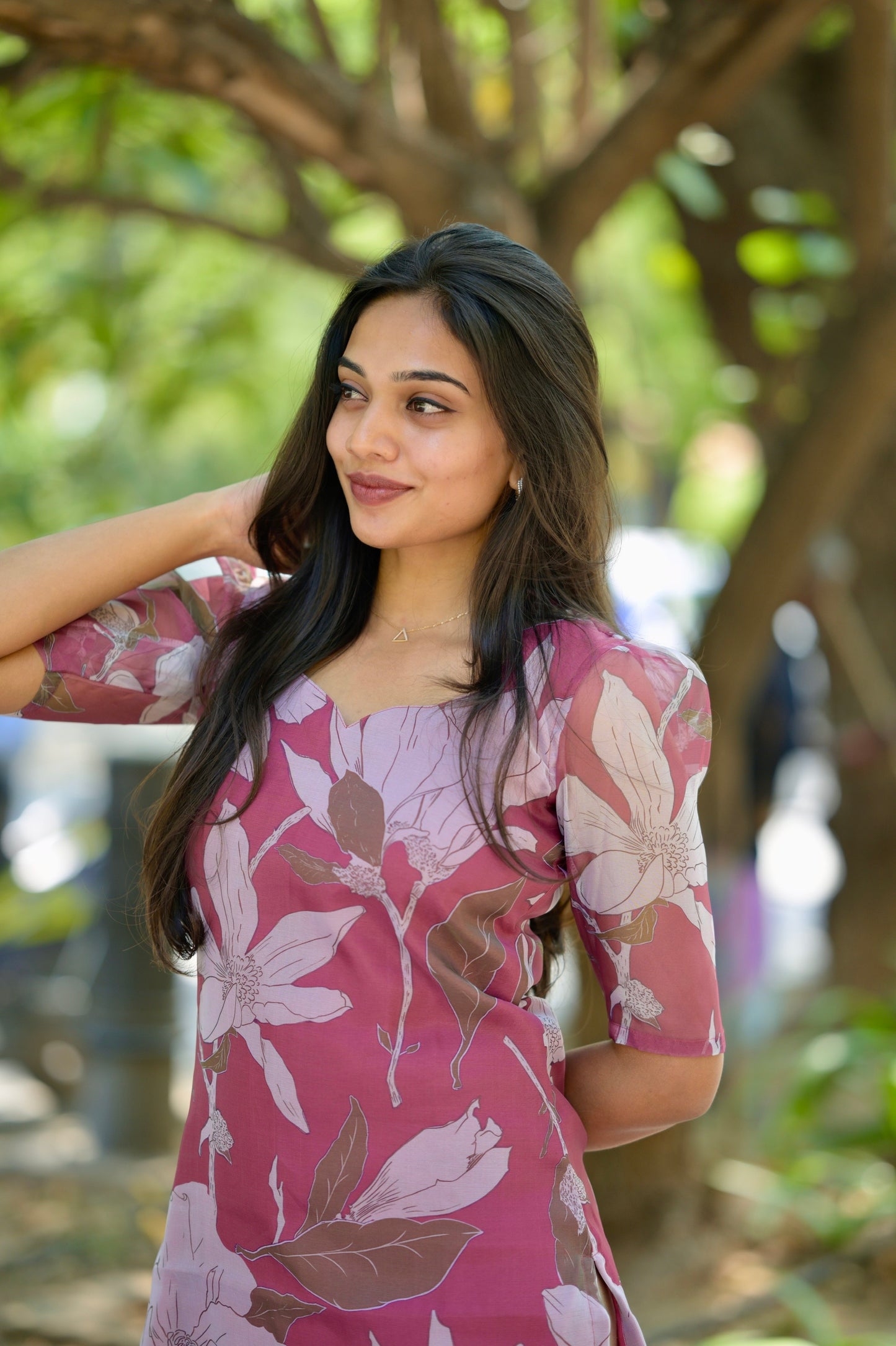 Pink Organza Top