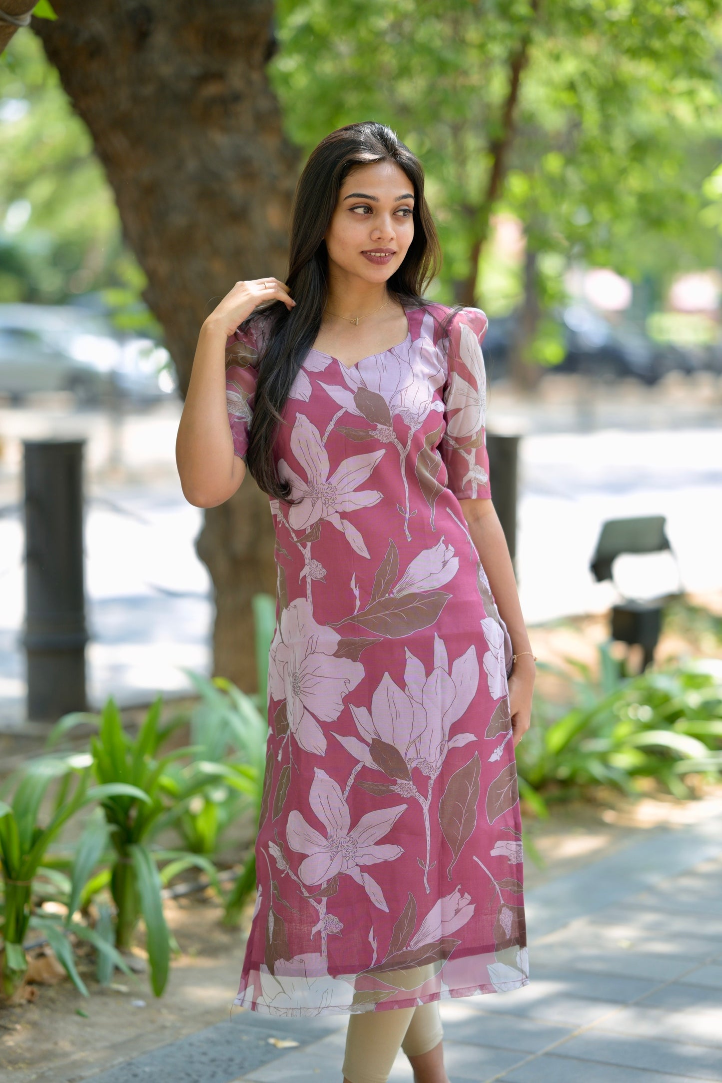Pink Organza Top