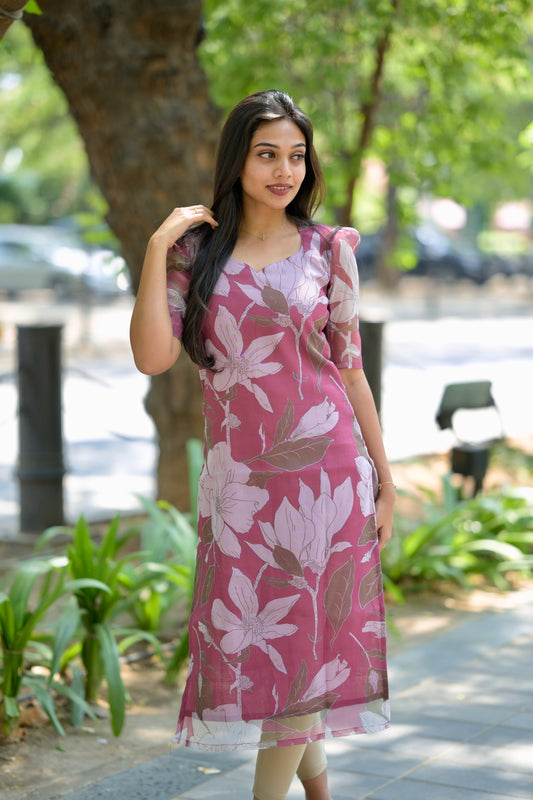 Pink Organza Top