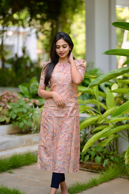 Eri Silk Kalamkari Kurta
