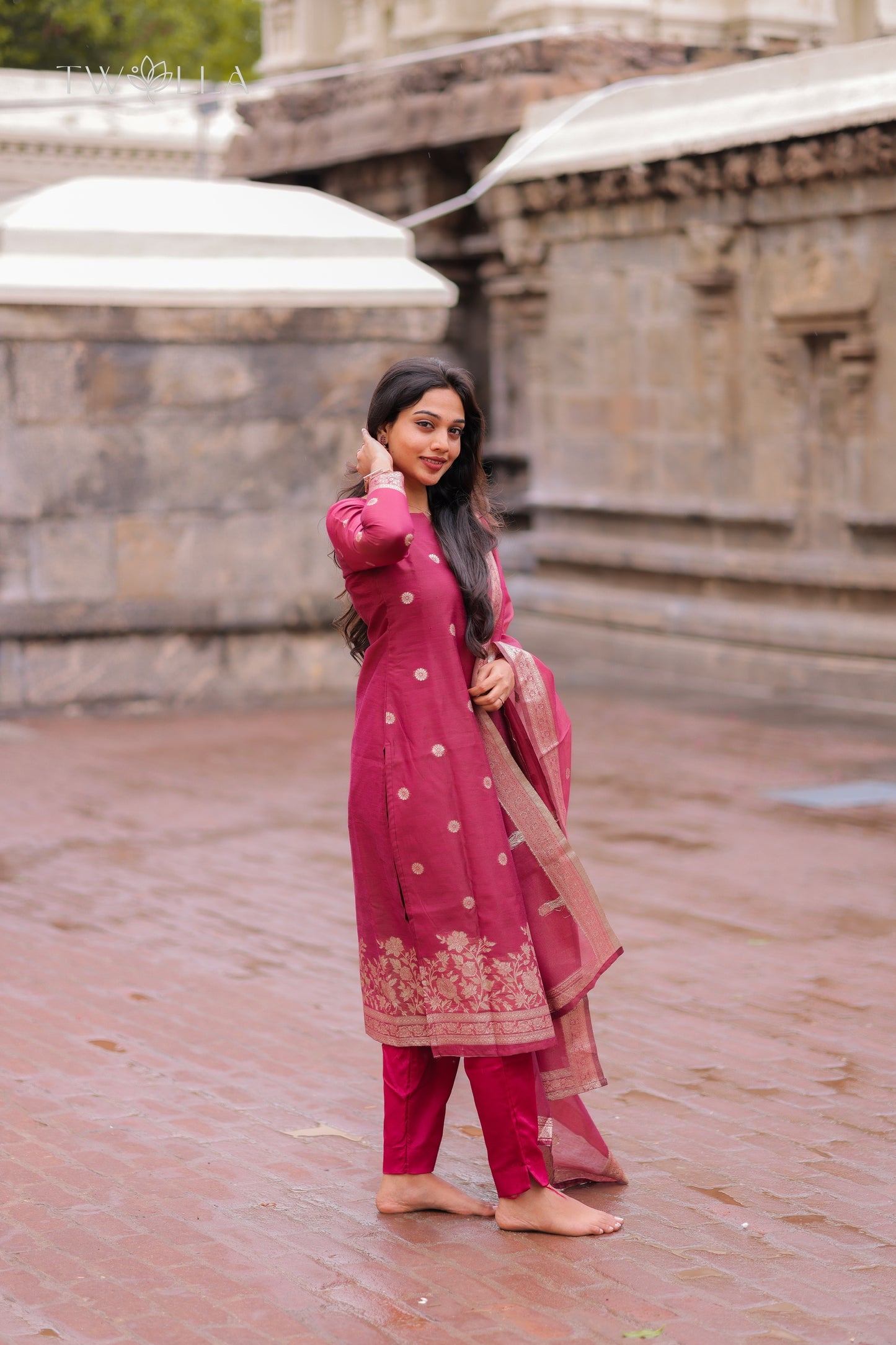Chanderi Salwar Suit