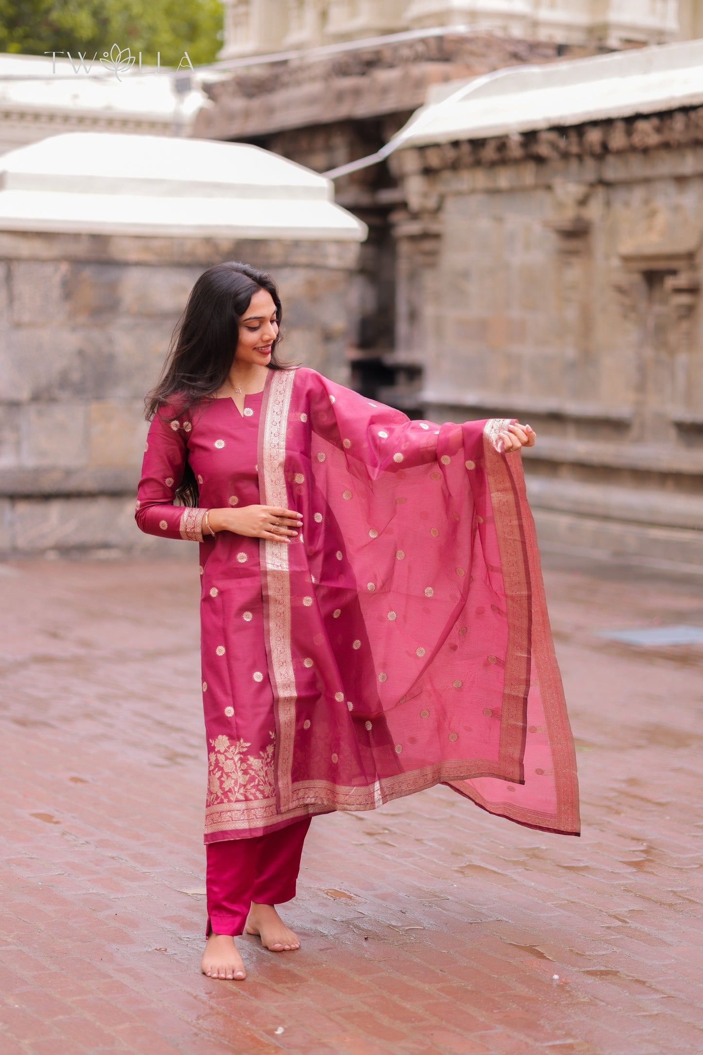 Chanderi Salwar Suit