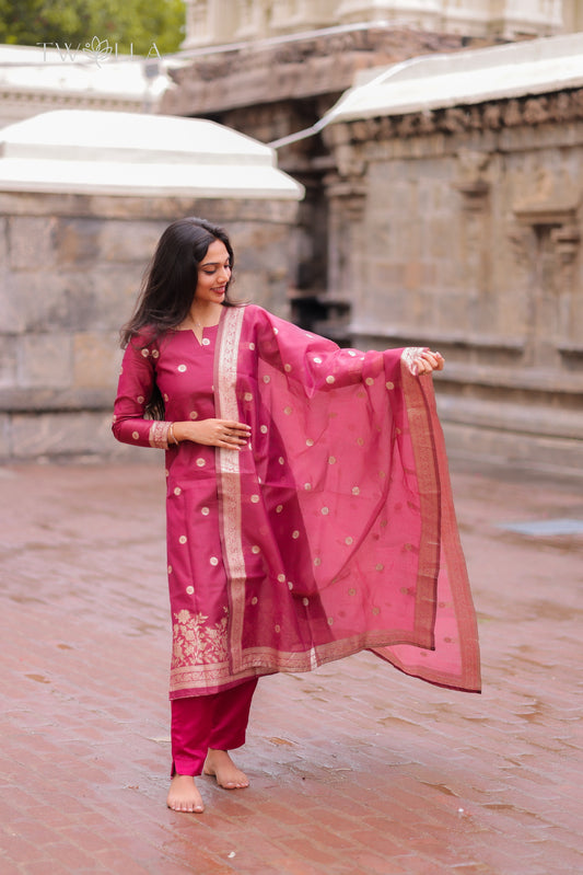 Chanderi Salwar Suit