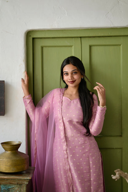 Tissue Brocade Salwar Suit