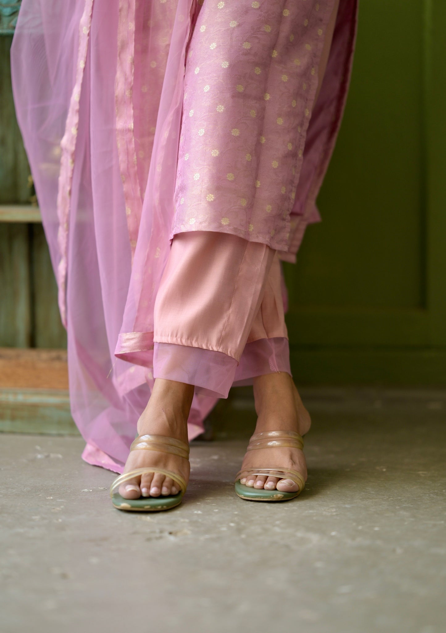 Tissue Brocade Salwar Suit
