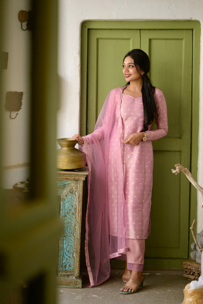 Tissue Brocade Salwar Suit
