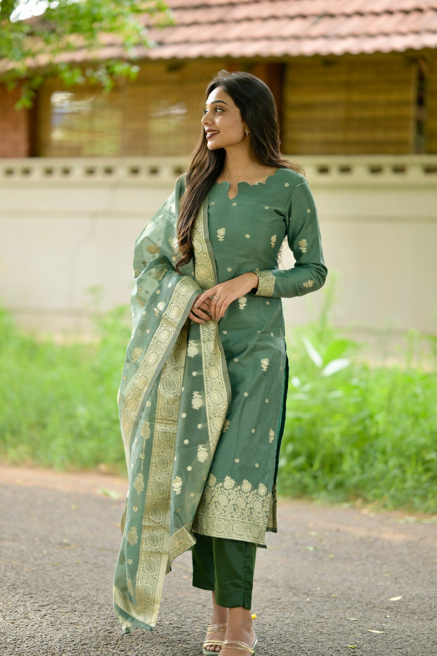 Chanderi Salwar Suit