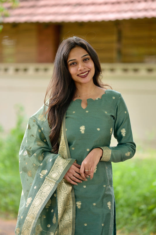 Chanderi Salwar Suit