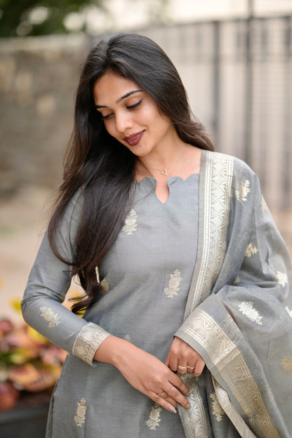Chanderi Salwar Suit