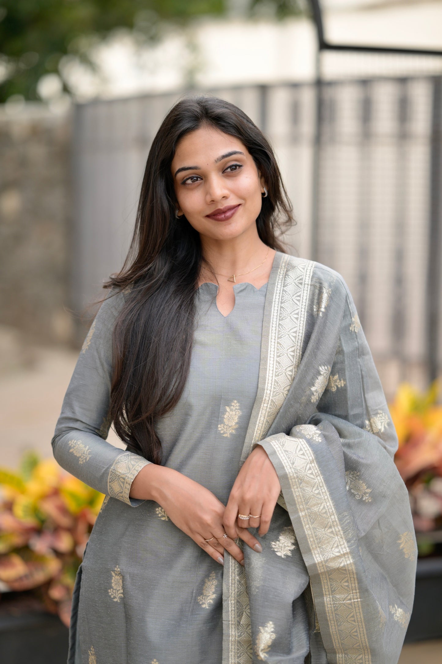 Chanderi Salwar Suit
