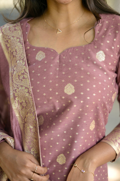Chanderi Top and Dupatta