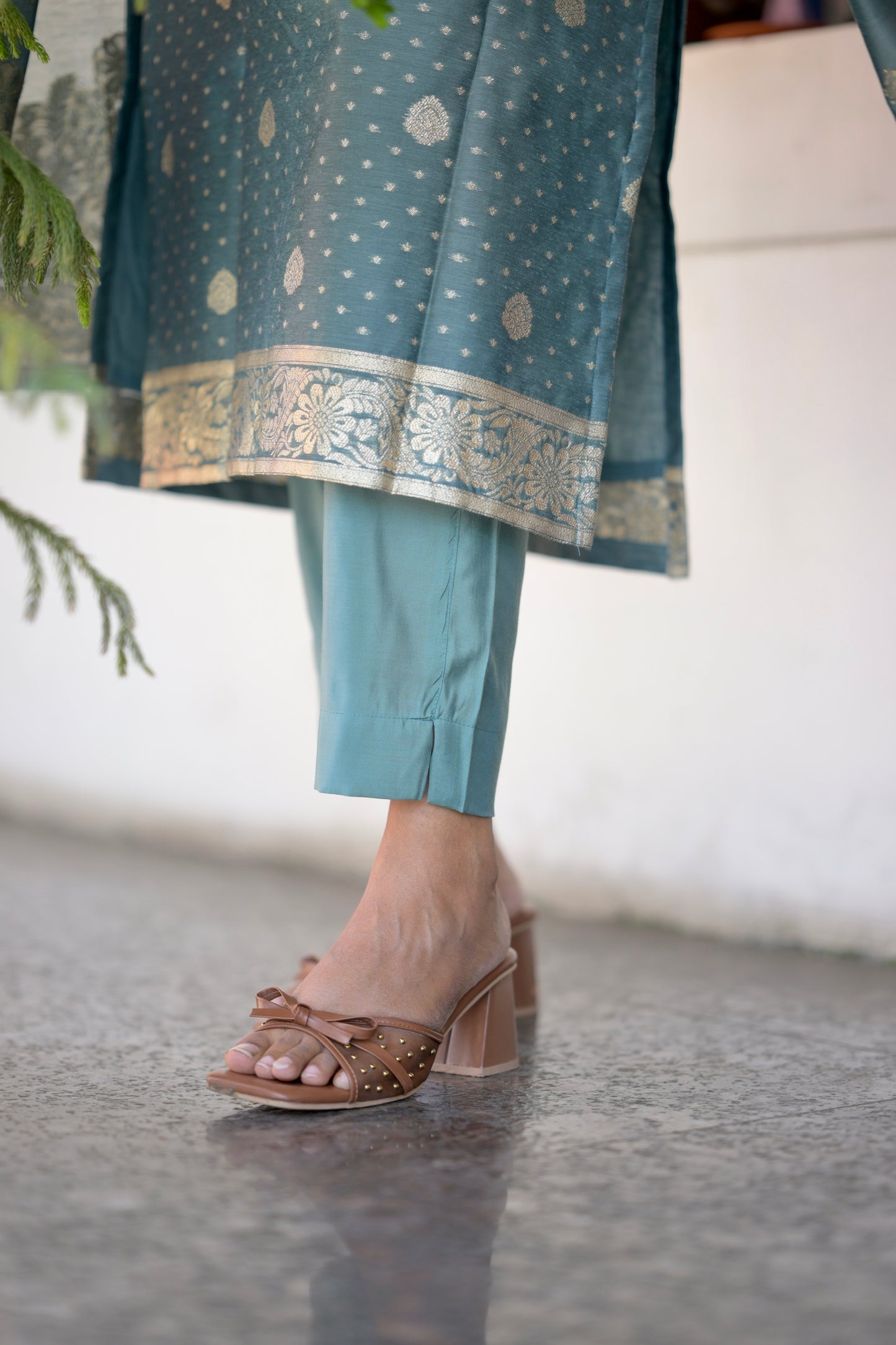 Chanderi Suit Set