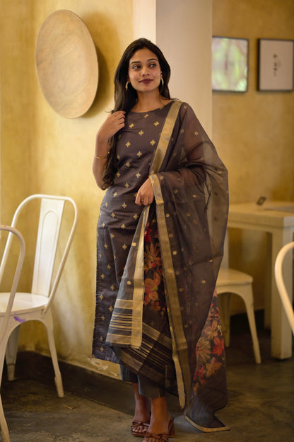 Chanderi Brocade Suit Set