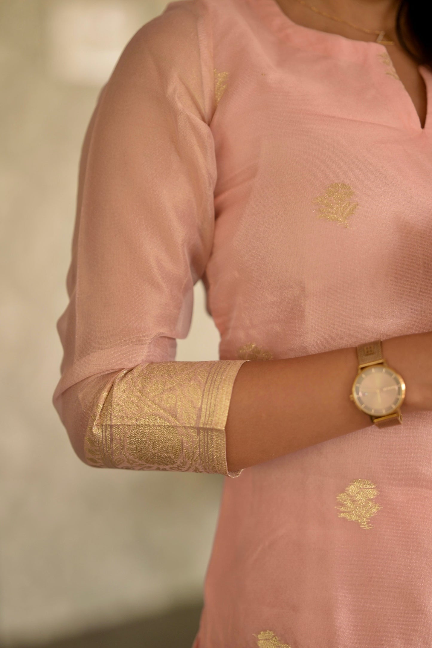 Tissue Brocade Salwar Suit
