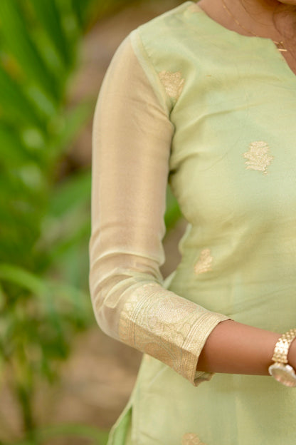 Tissue Brocade Salwar Suit