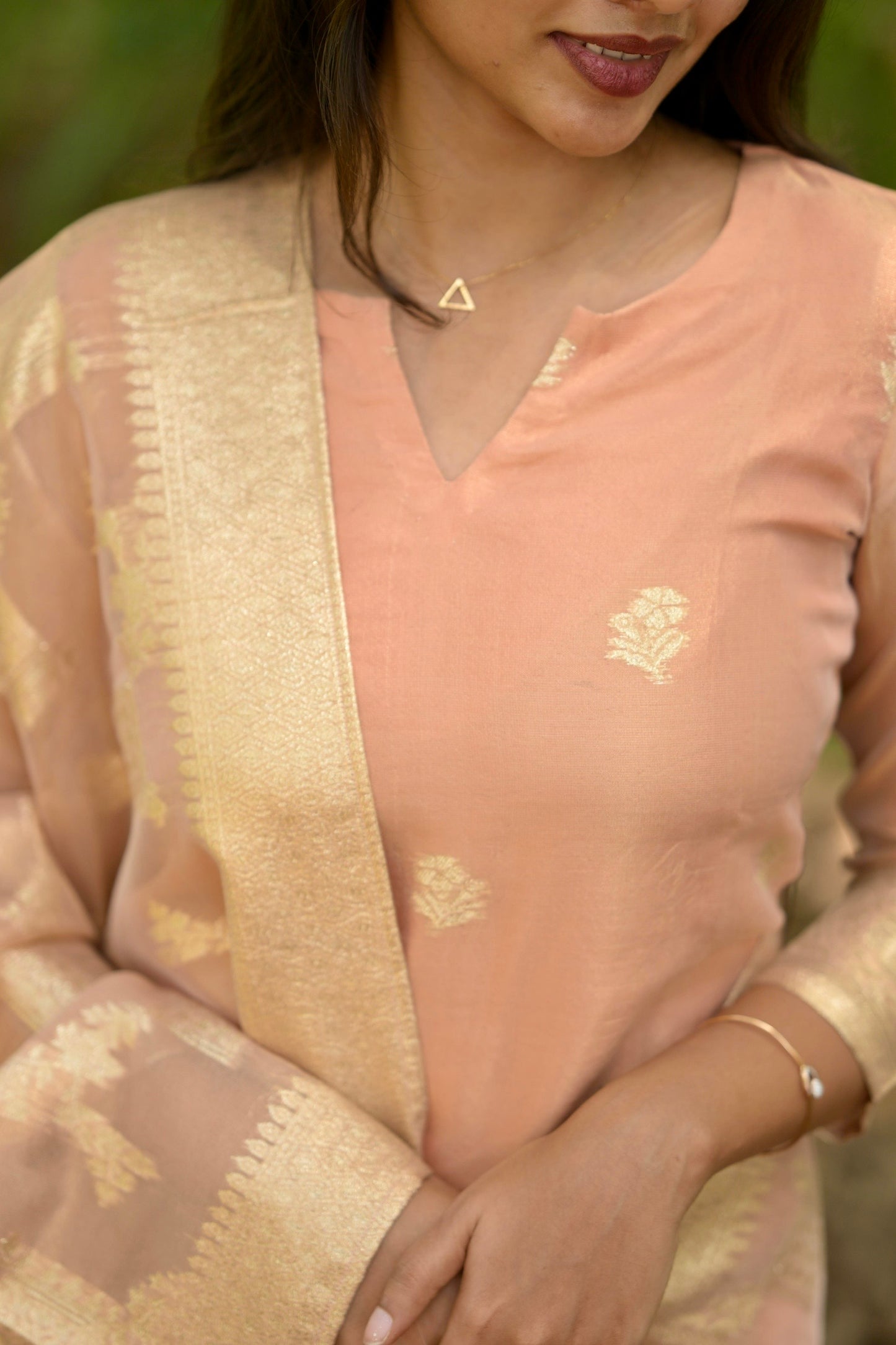 Tissue Brocade Salwar Suit