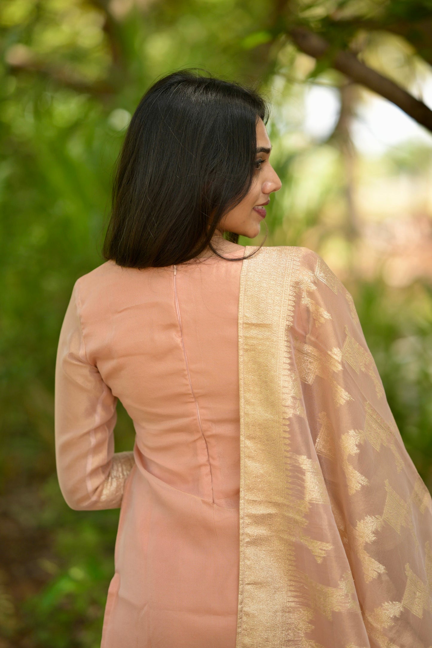 Tissue Brocade Salwar Suit