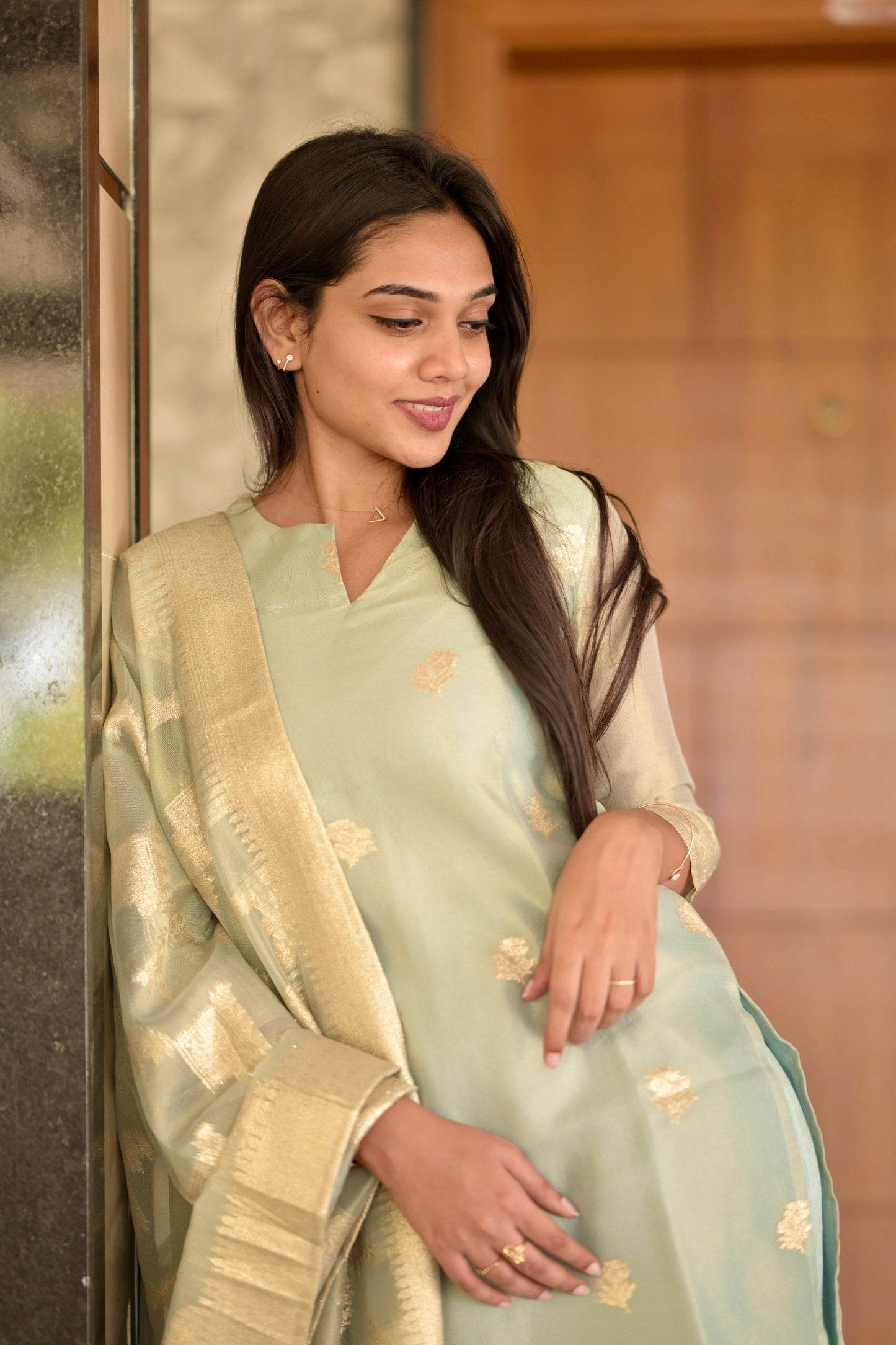 Tissue Brocade Salwar Suit
