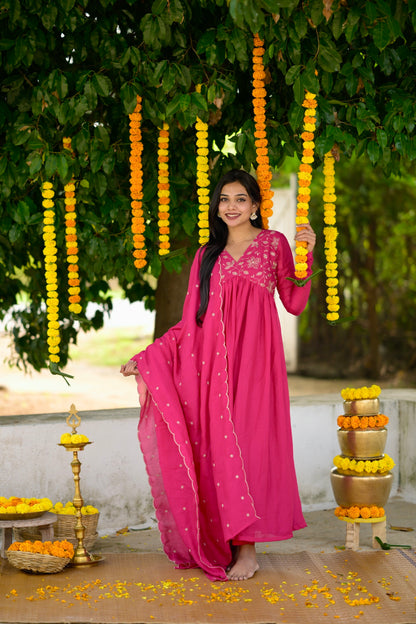 Pink Alia Suit Set
