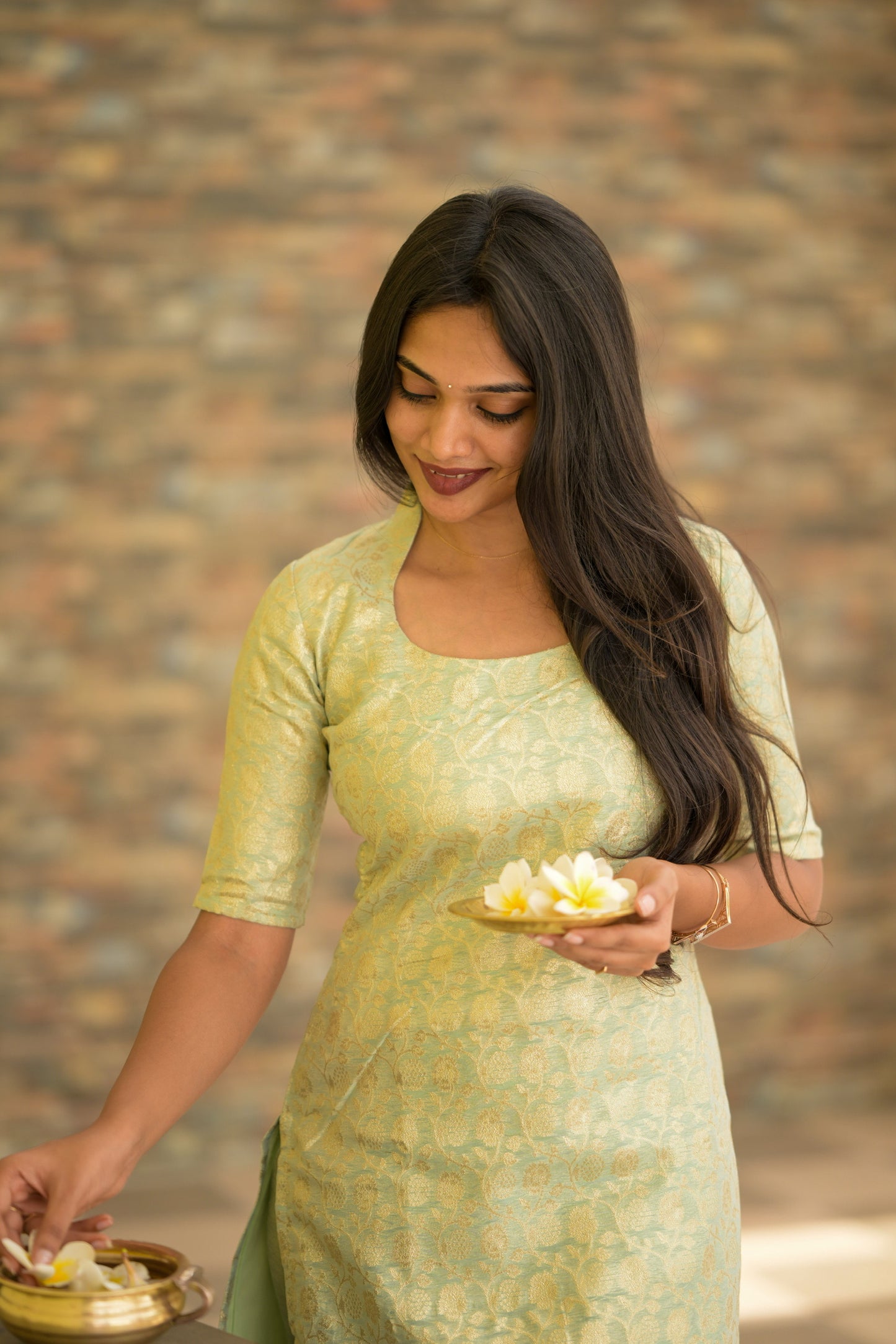 Chanderi Banaras Suit