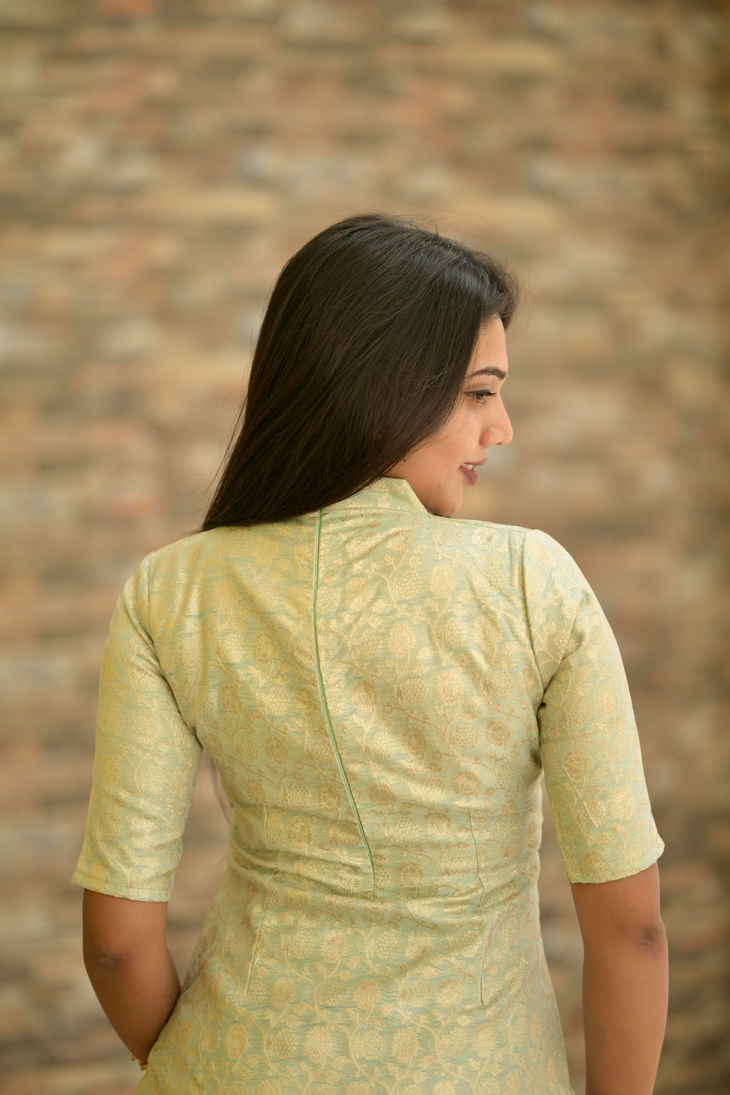 Chanderi Banaras Suit