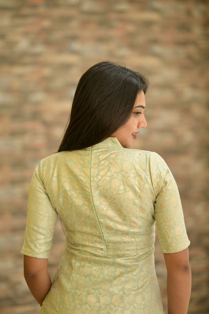 Chanderi Banaras Suit