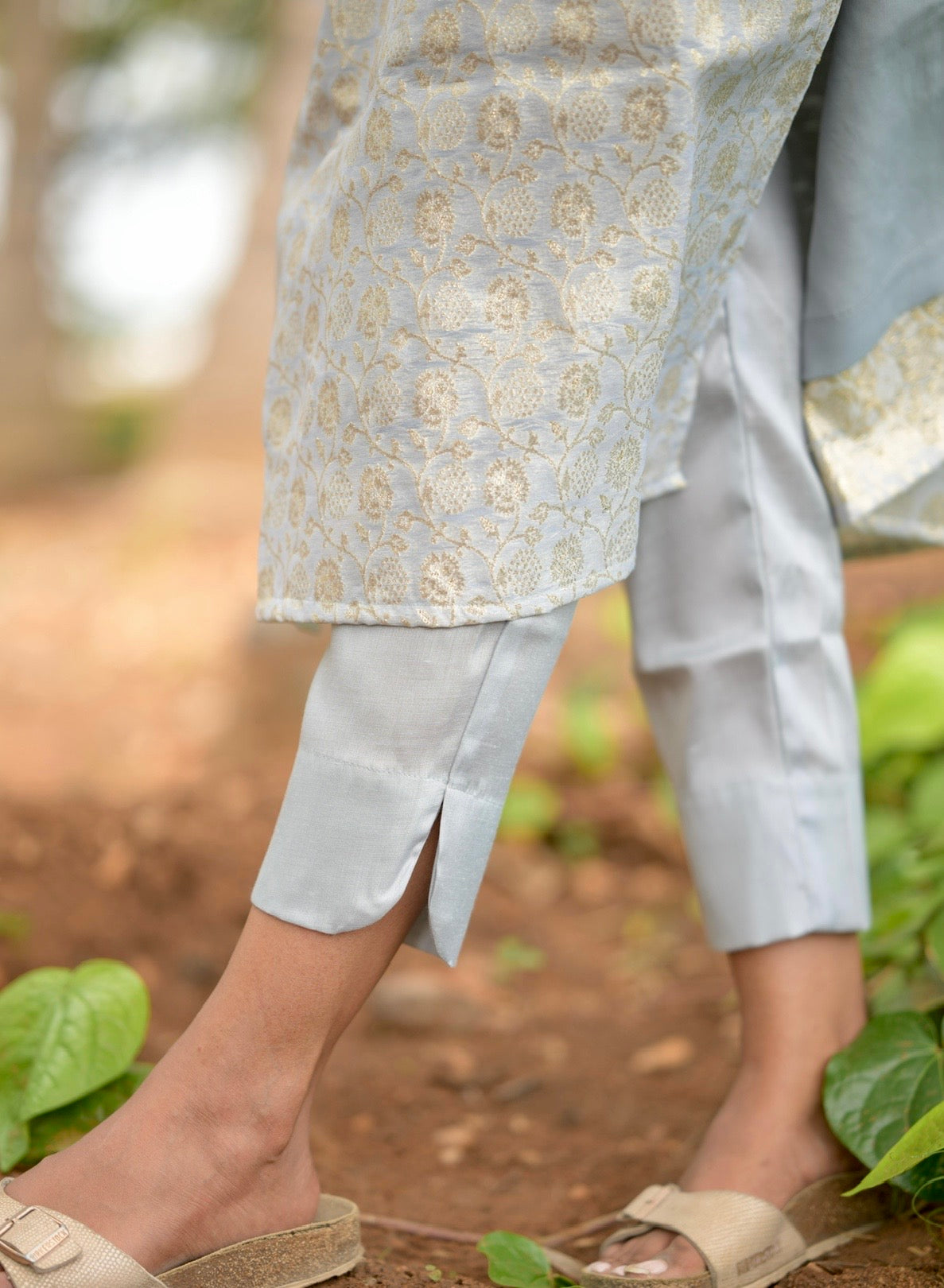Chanderi Banaras Suit