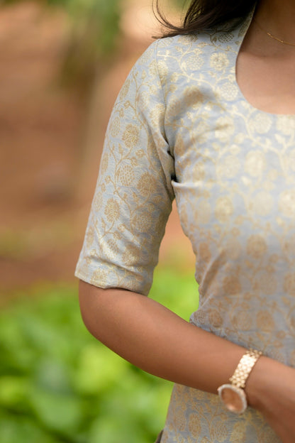 Chanderi Banaras Suit