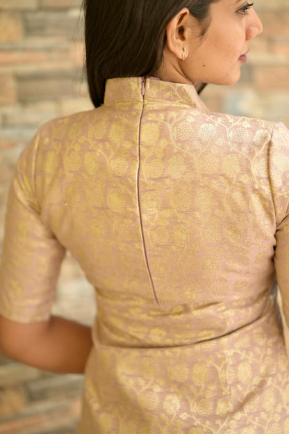 Chanderi Banaras Suit