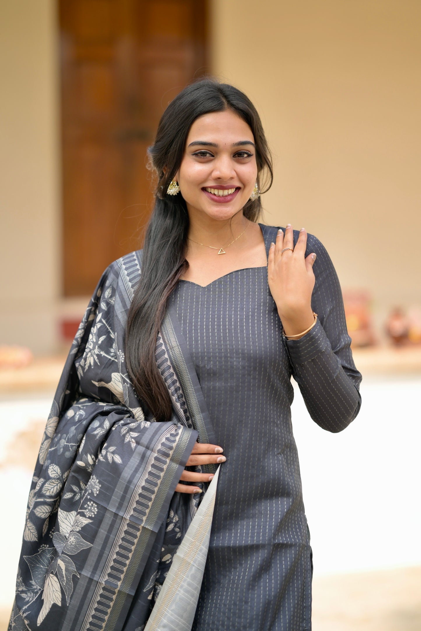 Black Stripes Salwar Suit