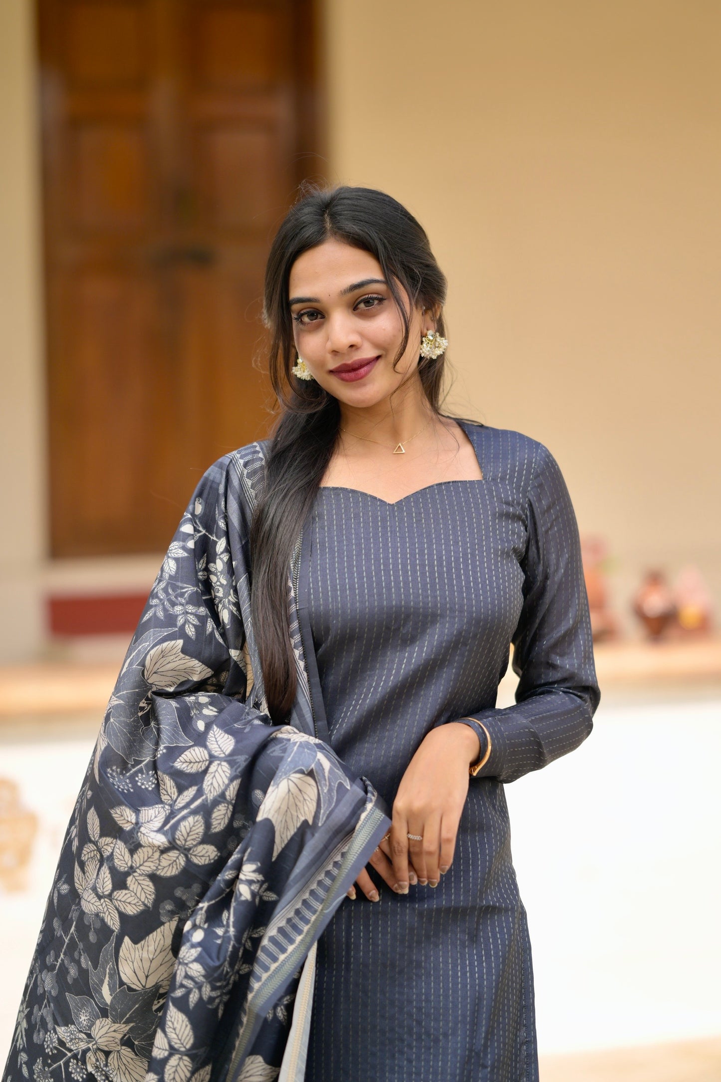 Black Stripes Salwar Suit