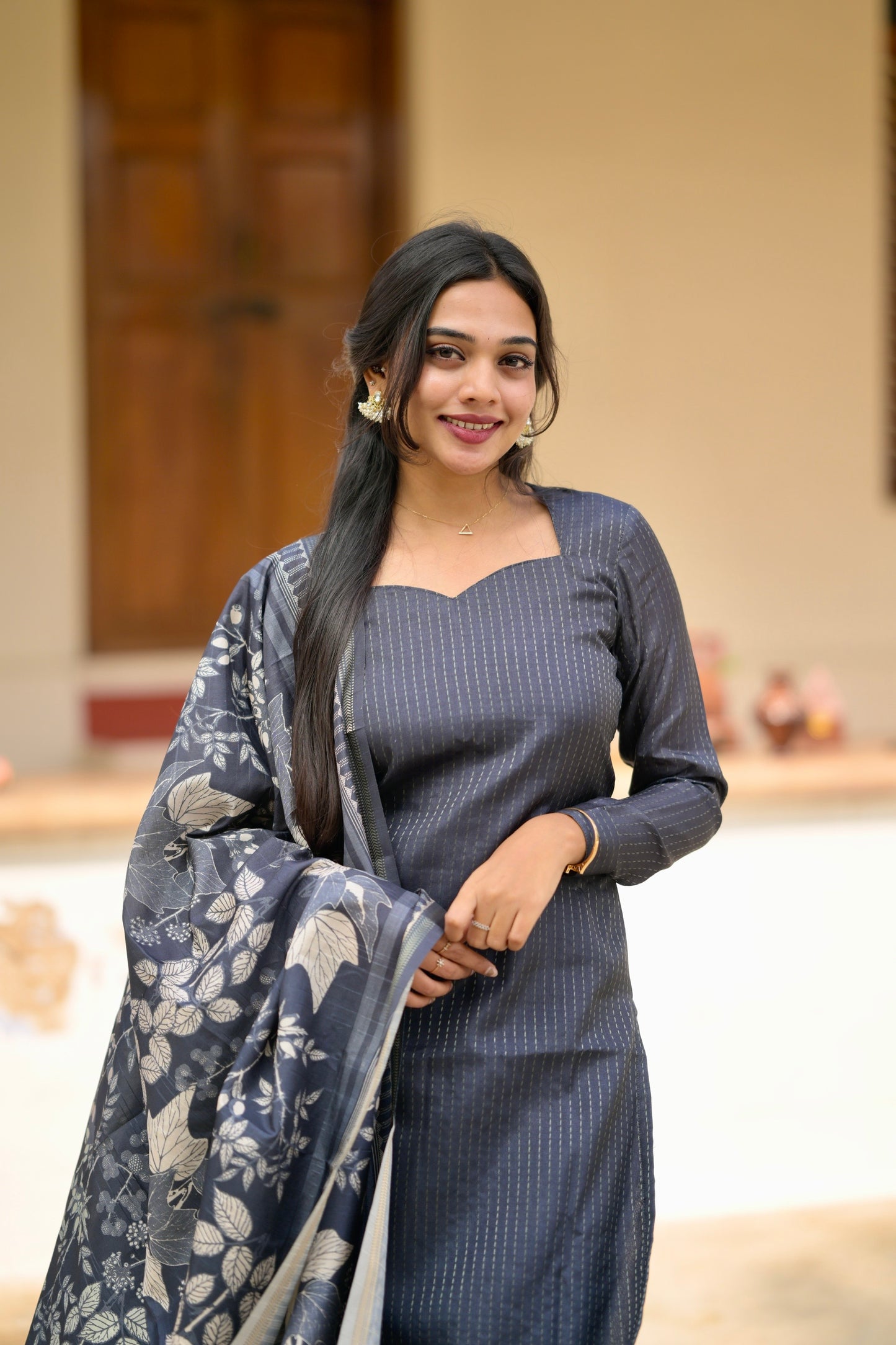 Black Stripes Salwar Suit