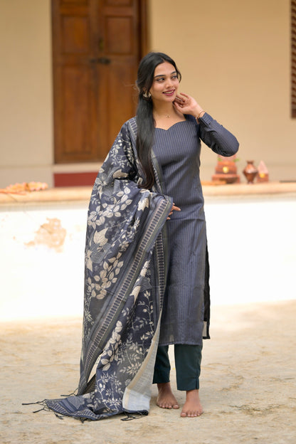 Black Stripes Salwar Suit