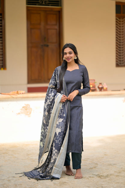 Black Stripes Salwar Suit