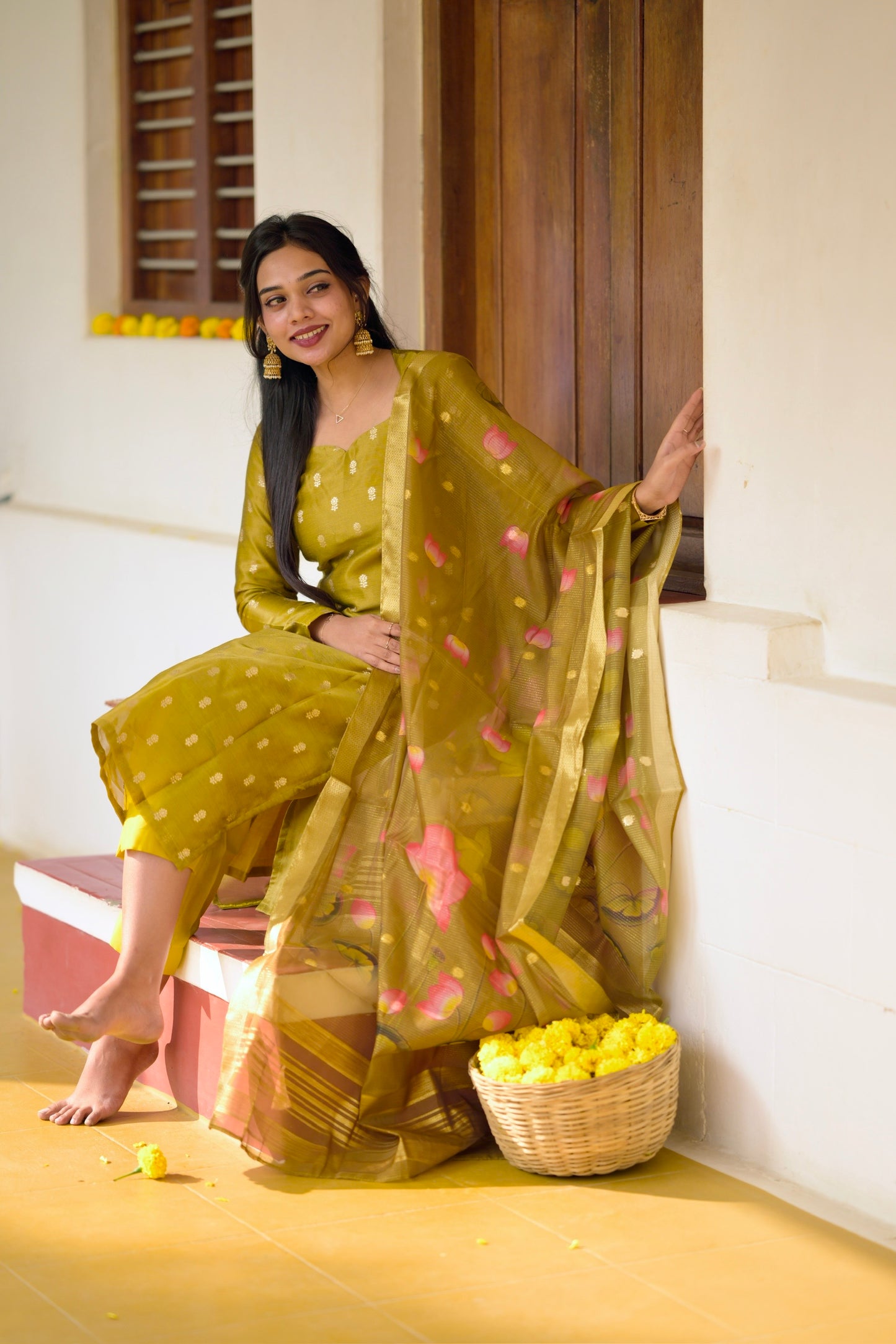 Tissue Brocade Salwar Suit