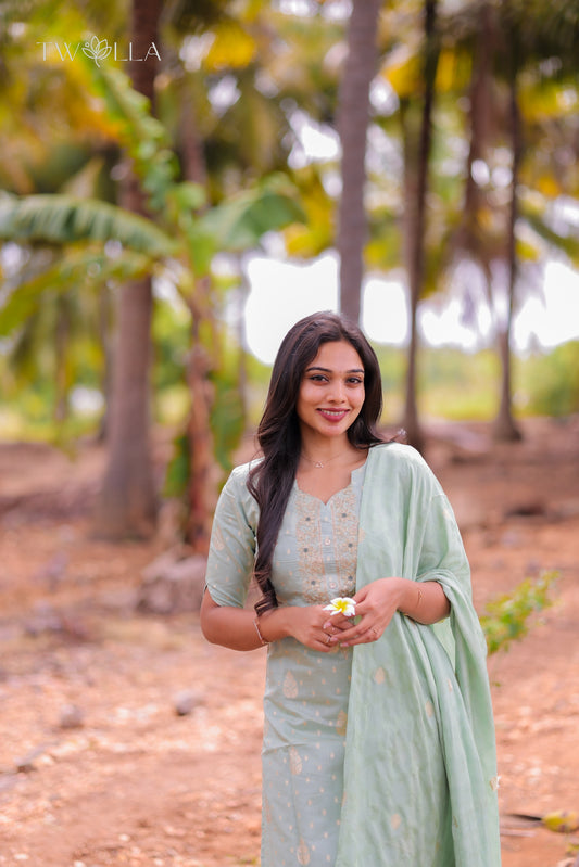 Chanderi Salwar Suit
