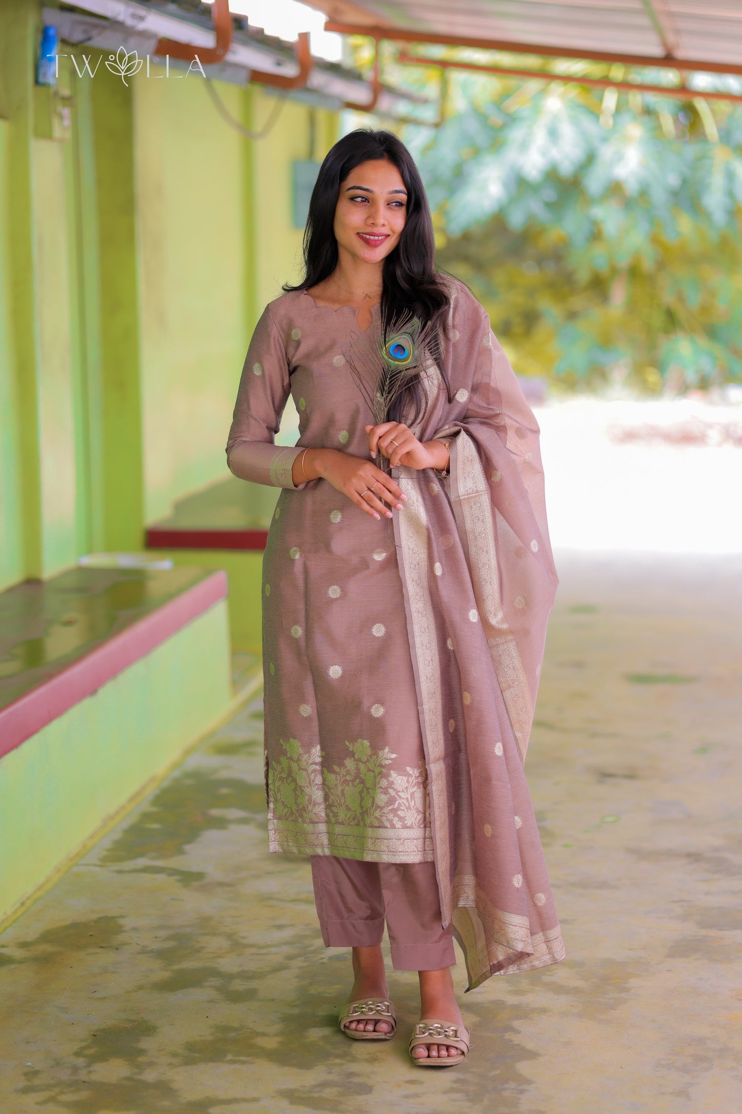 Chanderi Salwar Suit