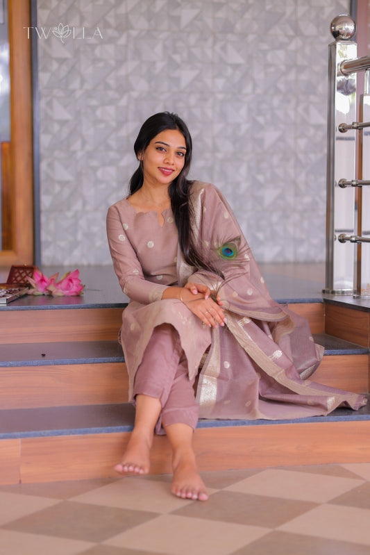 Chanderi Salwar Suit