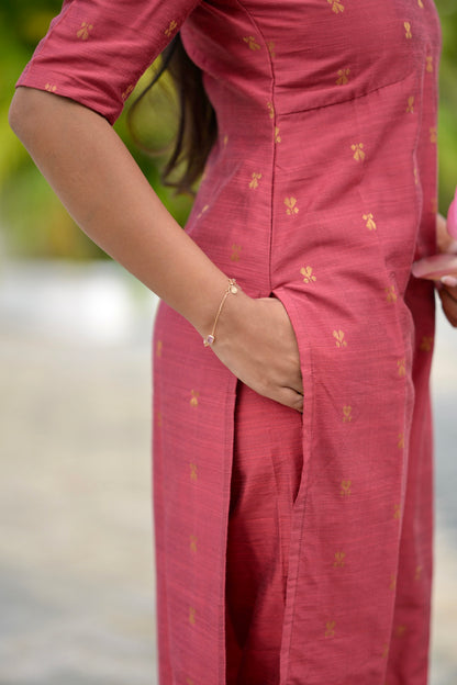 Raw Silk Kurta Set