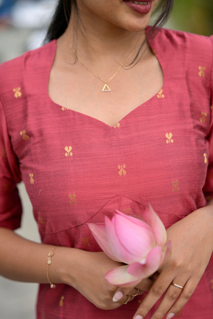 Raw Silk Kurta Set