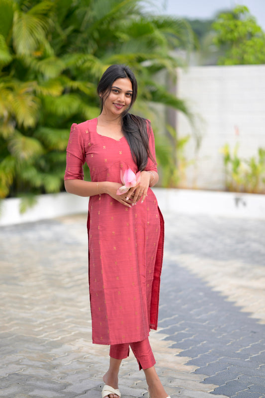 Raw Silk Kurta Set