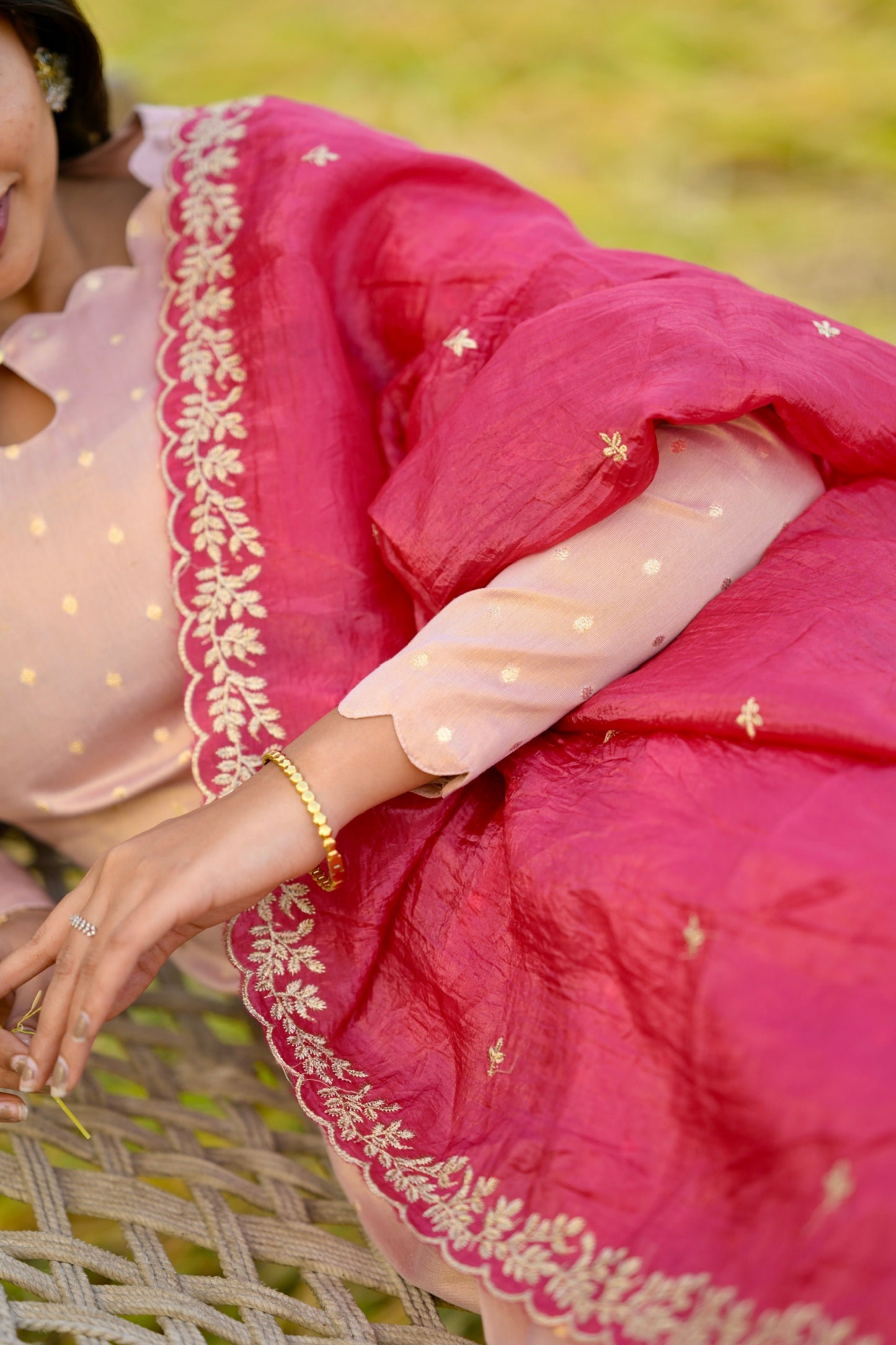 Tissue Brocade Salwar Suit