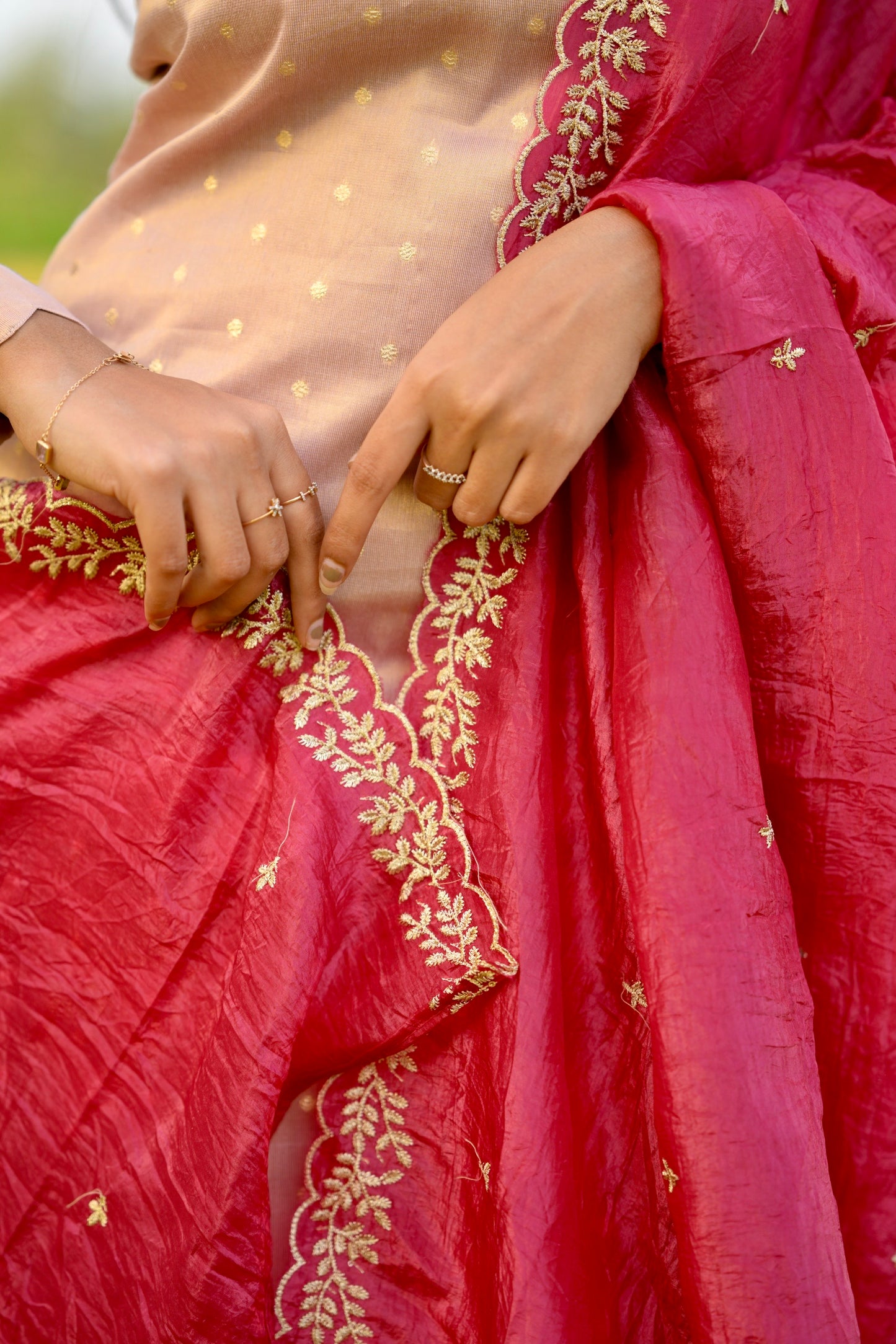 Tissue Brocade Salwar Suit
