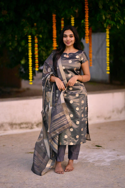 Tissue Brocade Salwar Suit